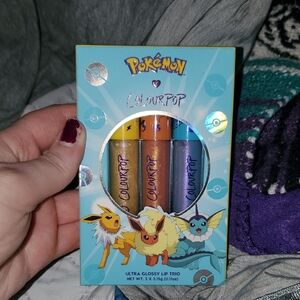 Never Used ColourPop Pokémon Glossy Lip Trio - Vibrant Shades